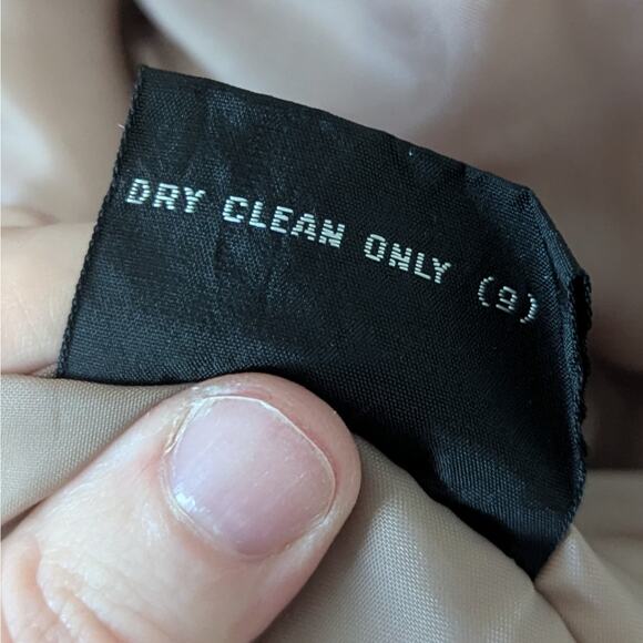 Member's Only Vintage Tan Collared Full Zip Puffer Jacket Size 40/Medium - Picture 10 of 11